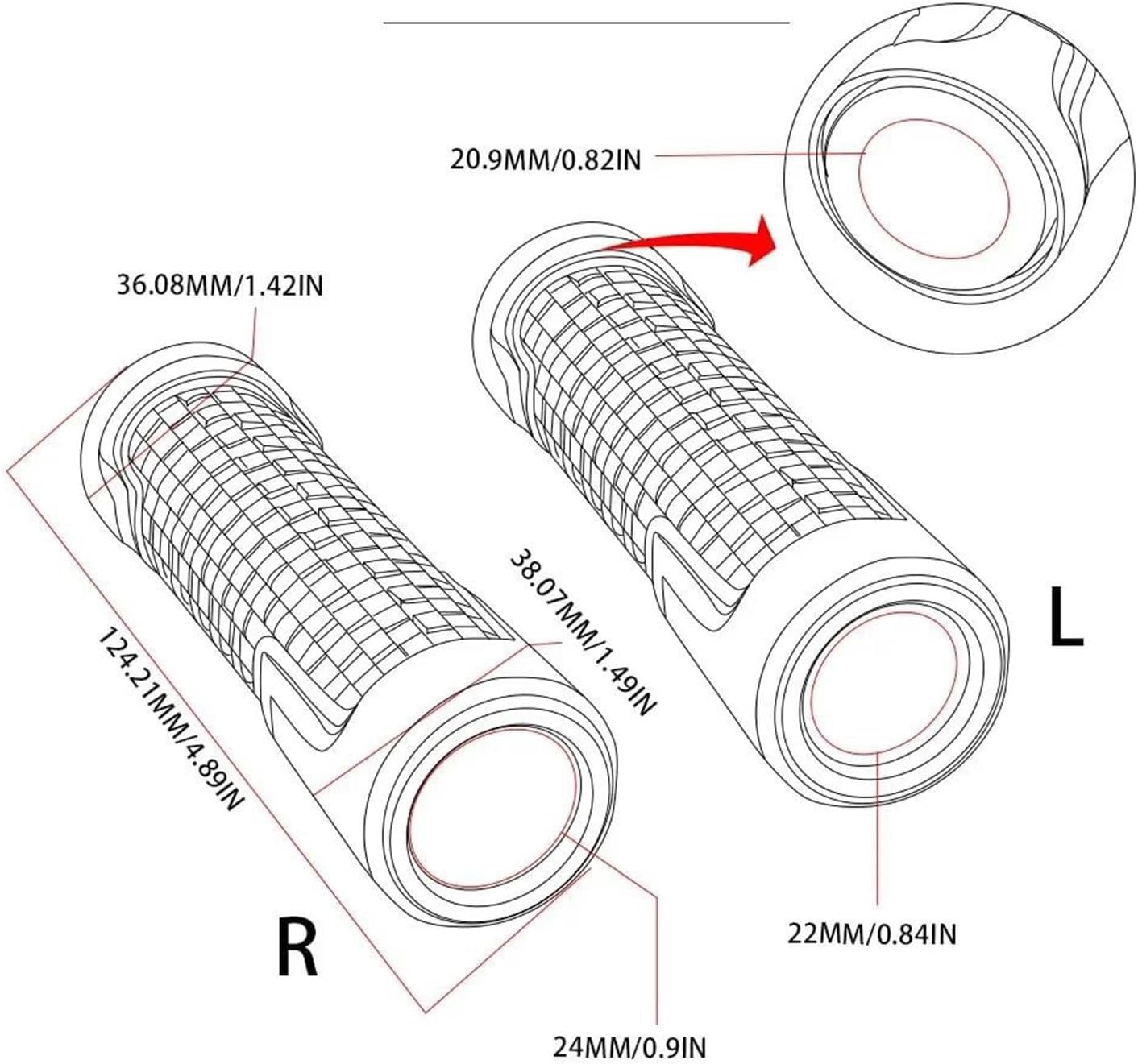 オートバイ ブレーキ クラッチレバー ハンドルグリップ ホンダ用