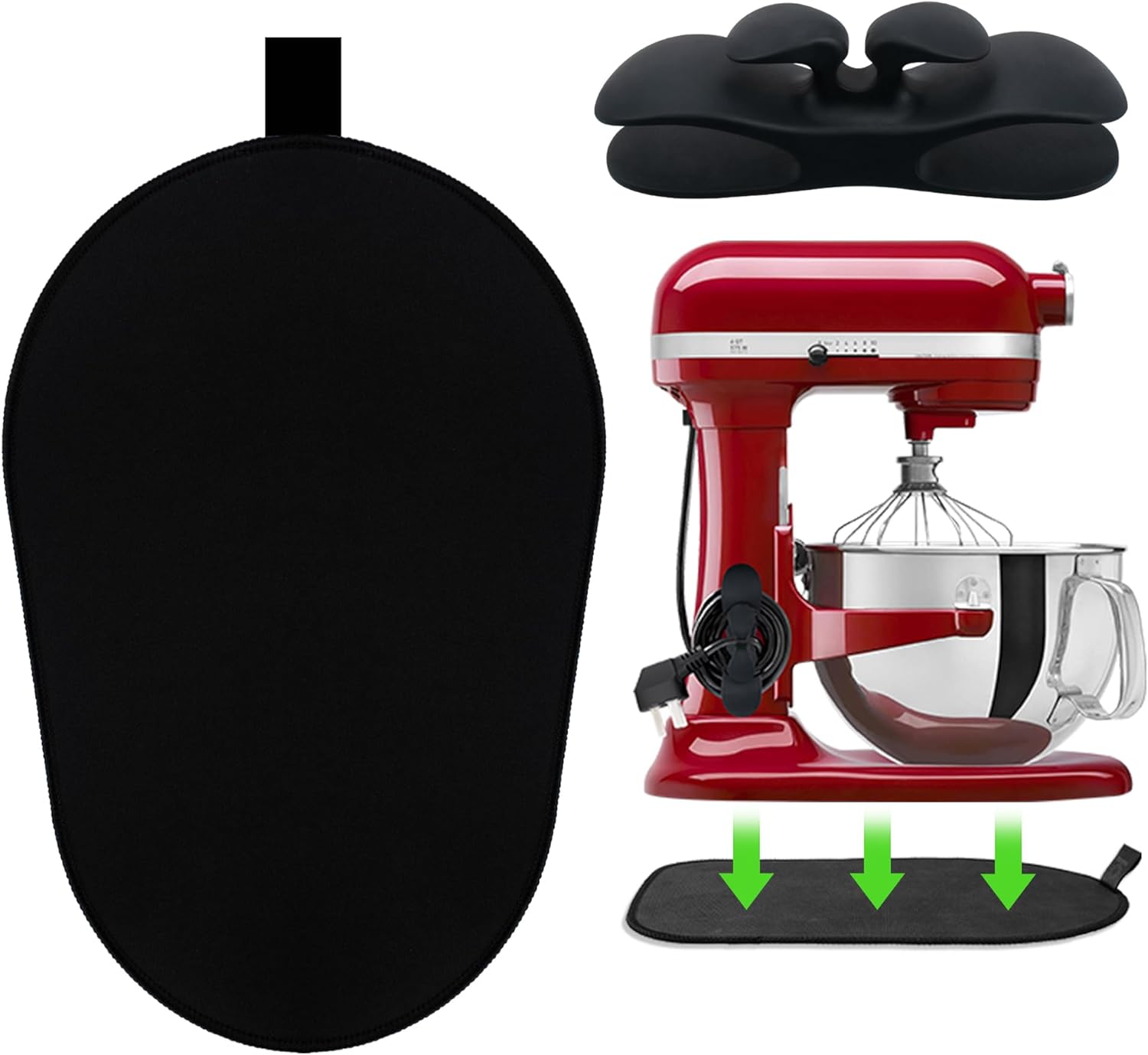 Sliding Mat for Kitchenaid Mixer, Mixer Mover Slider Mat Pad for Kitchenaid 5-8 Qt Bowl-Lift Stand Mixer, Kitchenaid Mat for Pro600 Stand Mixer with 1 Kitchen Accessory, Kitchen Aid Mixer Accessories Sliding Mat for Kitchenaid Mixer, Mixer Mover Slider Mat Pad for Kitchenaid 5-8 Qt Bowl-Lift Stand Mixer, Kitchenaid Mat for Pro600 Stand Mixer with 1 Kitchen Accessory, Kitchen Aid Mixer Accessories