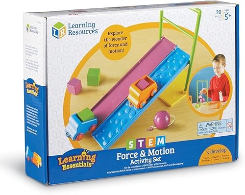 Miniatura 9 de Juego de actividades de Learning Resources STEM Fuerza y Movimiento, 20 piezas