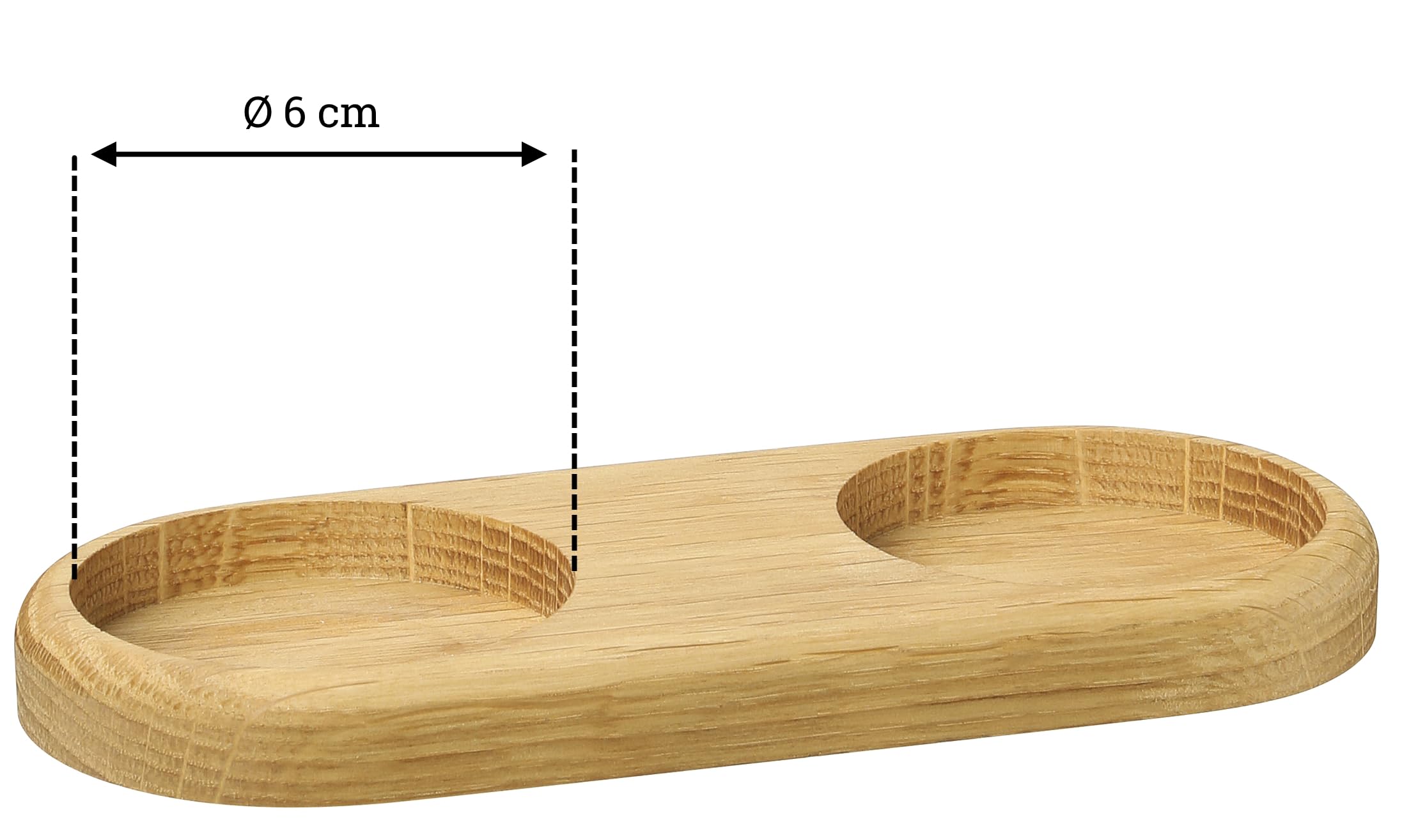 Zassenhaus Oak Mill Coaster for 2 Mills - Image 3