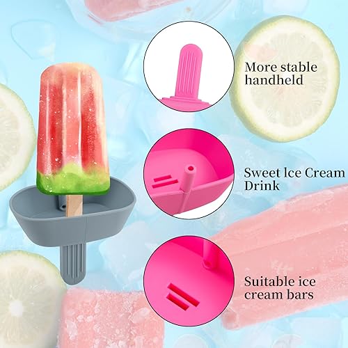 Miniatura 3 de Moldes de paletas para niños pequeños, moldes de silicona para paletas para niños, moldes de paletas, soporte reutilizable para palitos de hielo sin