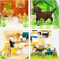 Vista 23 de Mini figuras de animales de safari, 12 piezas de plástico pequeño bosque selva, zoológico, figuras de animales, adornos para tartas, recuerdos