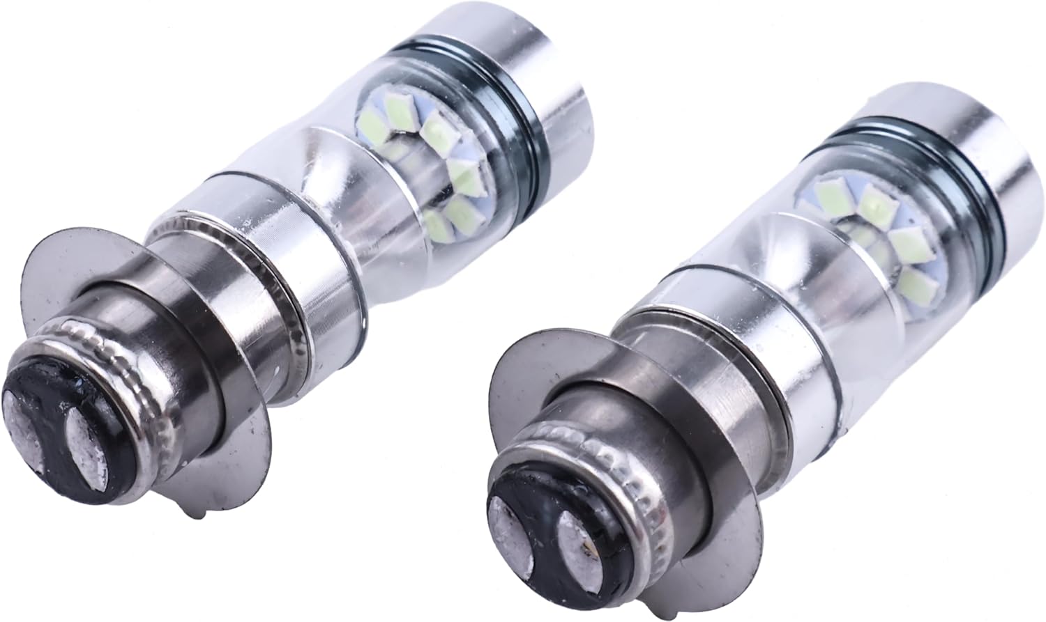 JZGRDN Light Bulbs P2 H6-P15D-8000K Compatible with Honda ATV 8000K Ice Blue Super Bright Fits Honda TRX 250, 300, 350, 400, 450 1985-2009 with Yamaha ATVS YFM350, 400, 450, 660, 700 Raptor