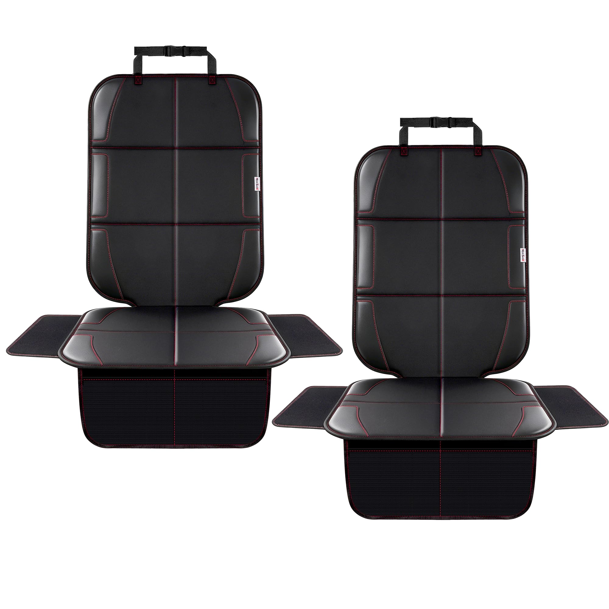 Meolsaek Car Seat Protector for Child Car Seat，600D Waterproof Car Seat Cover，Thickest Padded Non-slip Fabric for Child and Pet with Pockets