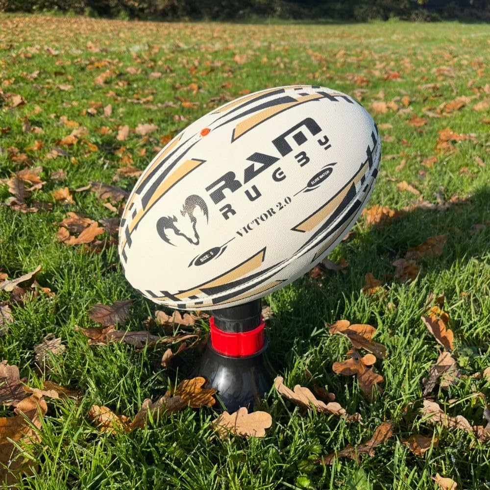 Rugby Ball - Victor 2.0 Elite Match Rugby Bälle – Mit Evolution Rubber Technology - 4-Schicht-Konstruktion - 3D-Griff für das ganze Jahr über überlegene Handhabung und Passkontrolle – Größen 5 & 4