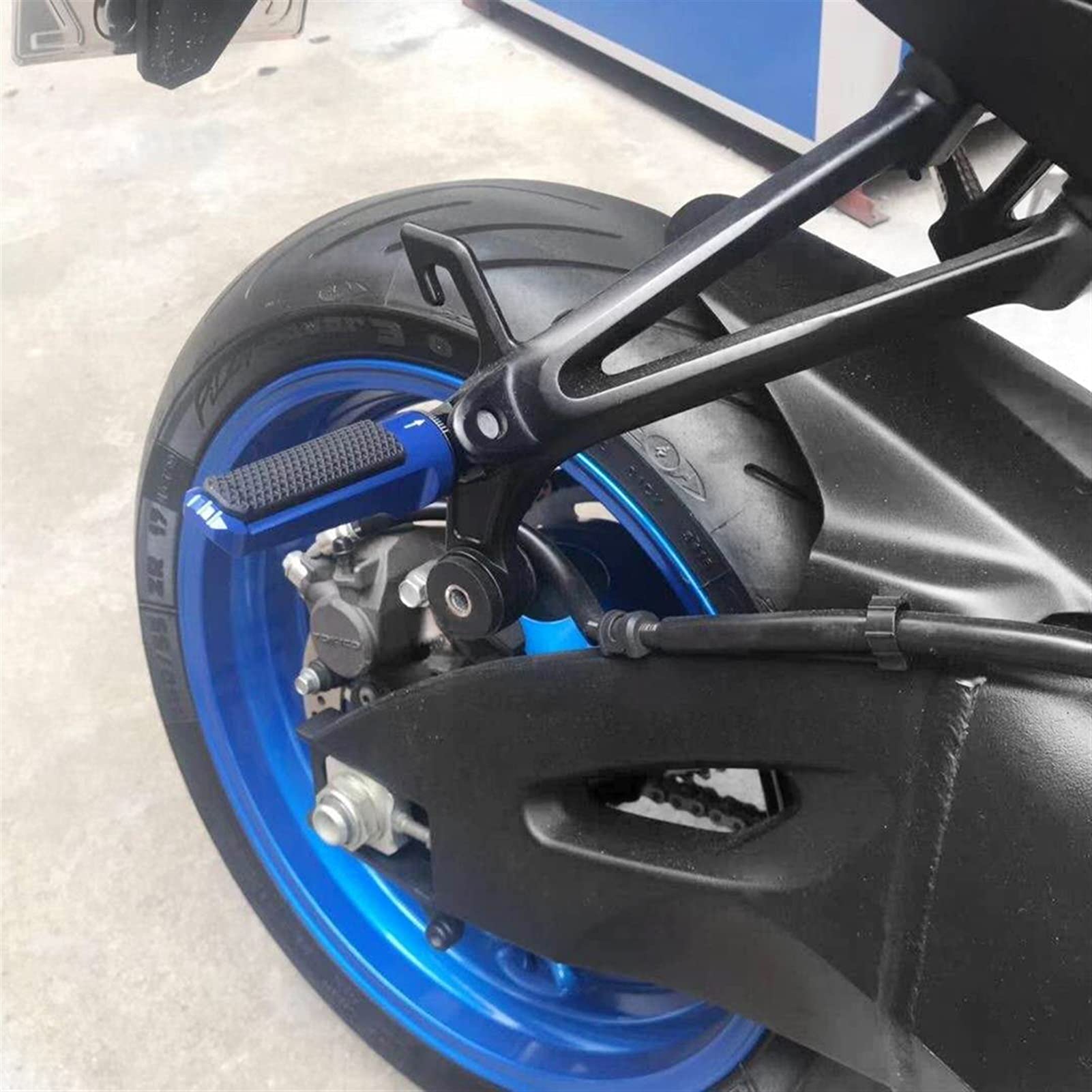 ENEFCKCHRL Motorrad Fußrasten Fussrasten Pedal Für CBR600RR/ABS Für CBR 600/ F4/F4i CB900/CB600 Für Hornet CB1000R/ABS Motorrad Fußrasten Hinten Fußstütze Beifahrer Fußrasten(2