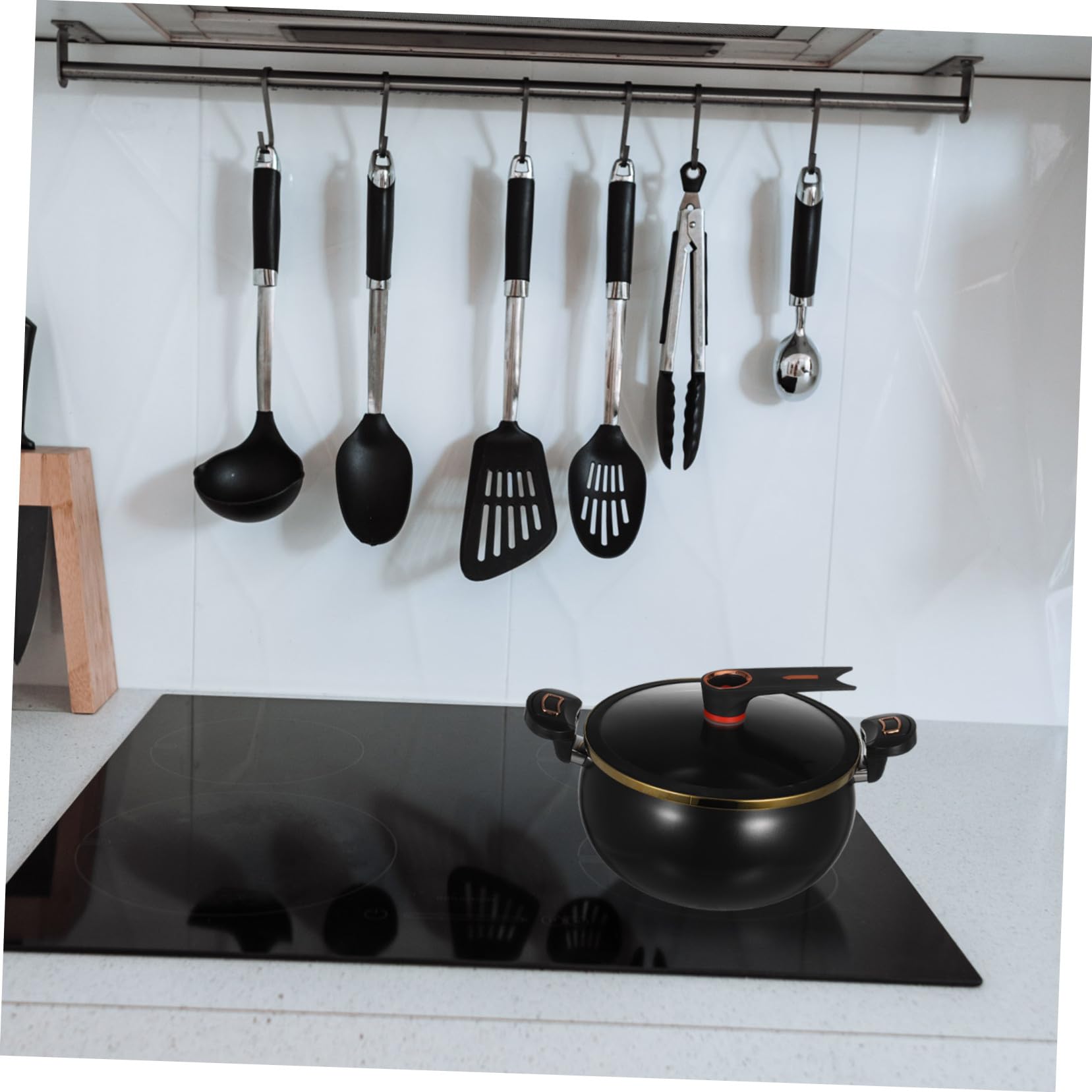 MAGICLULU Marmite à Soupe en Céramique 8L avec Couvercle, Casserole Cuisine Grosse Capacité pour Pâtes, Cuisson Lente Domestique