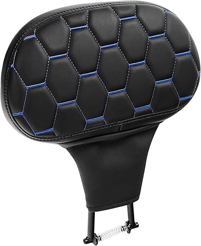 Miniatura 2 de SLMOTO Kit de montaje de respaldo y respaldo ajustable para conductor enchufable para Harley Touring Road King FLHR Street Glide FLHX Road Glide