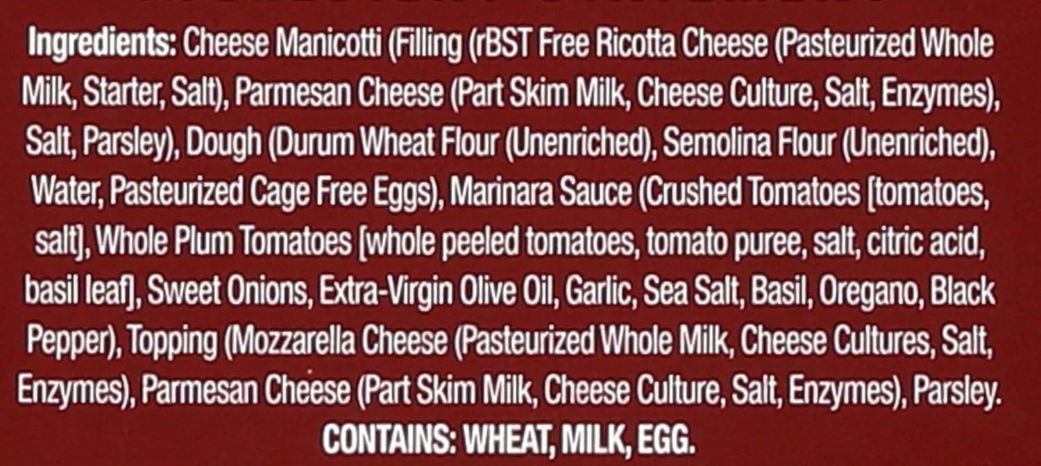 SEVERINO Cheese Manicotti - Family, 25 OZ