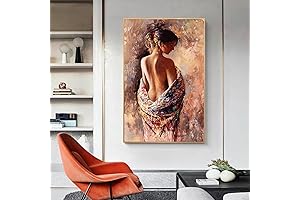 Abstract Nude Woman Painting Print: A Sensual Masterpiece for Your Walls