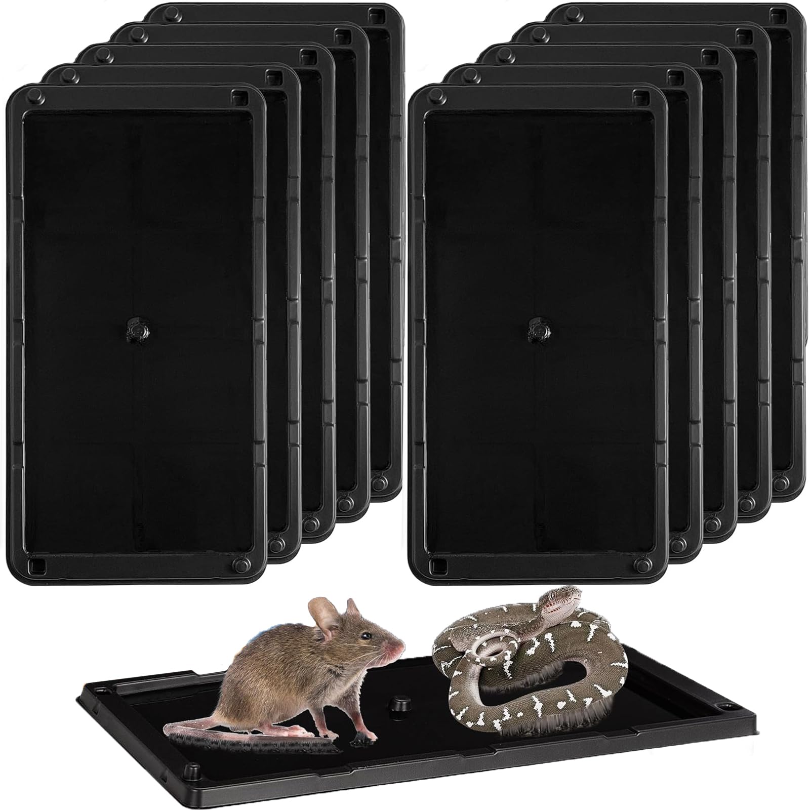 Piege a Souris Piege a Rat Colle, Plaques de Glue Anti Rongeur, 10 Pieces