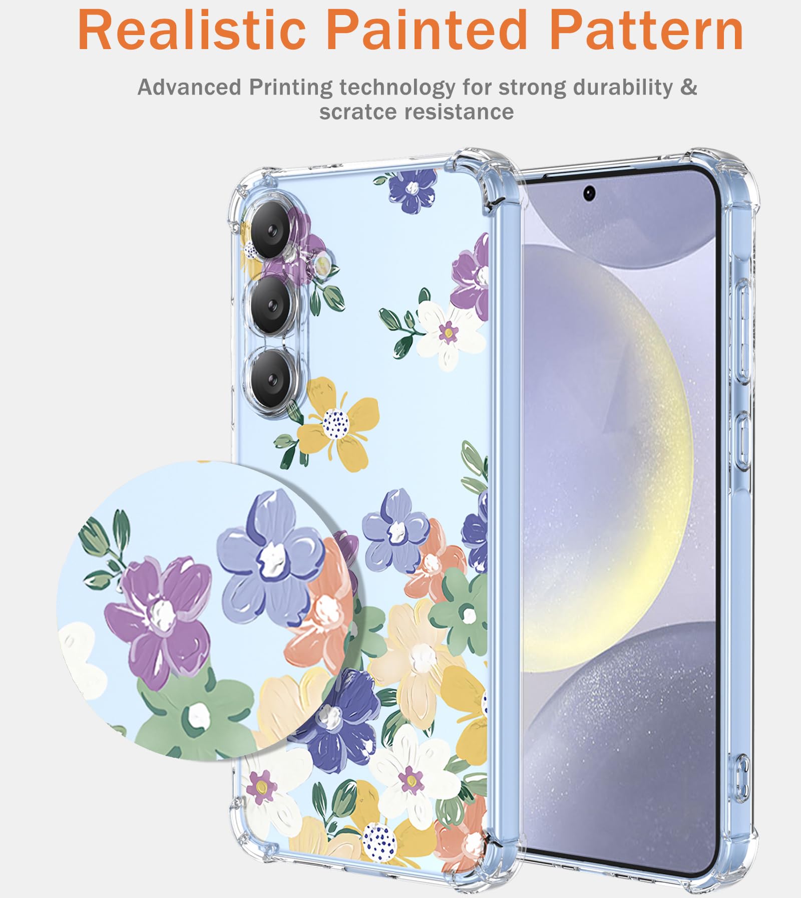 Amazon.co.jp: Samsung Galaxy S25 Plus用 ケース クリア ユニ 耐衝撃