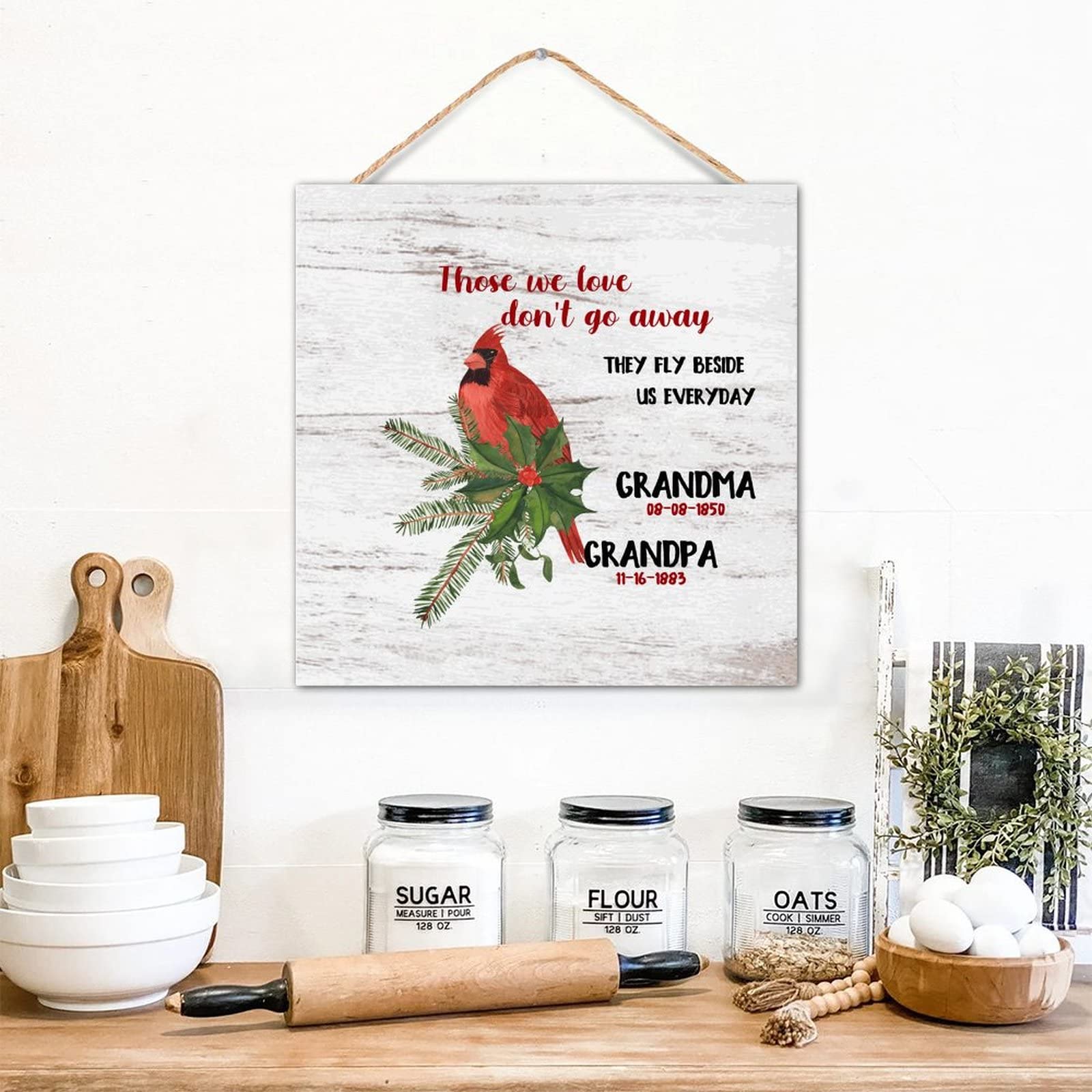 Panneau mural en bois pour décorer un bureau ou une chambre avec message souvenir