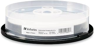 Verbatim BDXL 100GB 4X BD-R Blu-ray Discs - White Inkjet Hub Printable 10pk Spindle for HD Video Backup