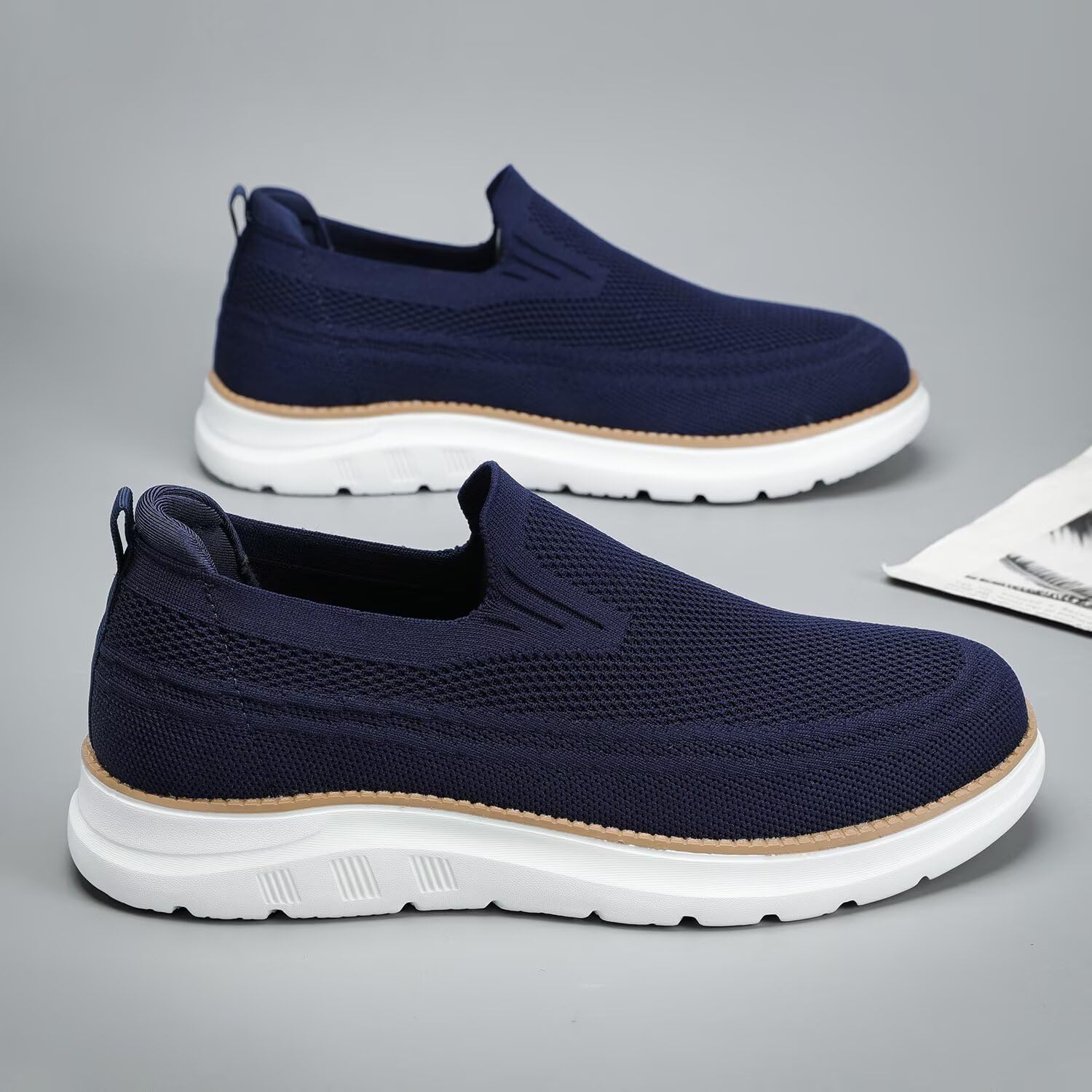 Men's Walking Boat Shoes Slip On Casual Loafers Non Slip Comfortable Lightweight Work Driving Shoes - Image 7