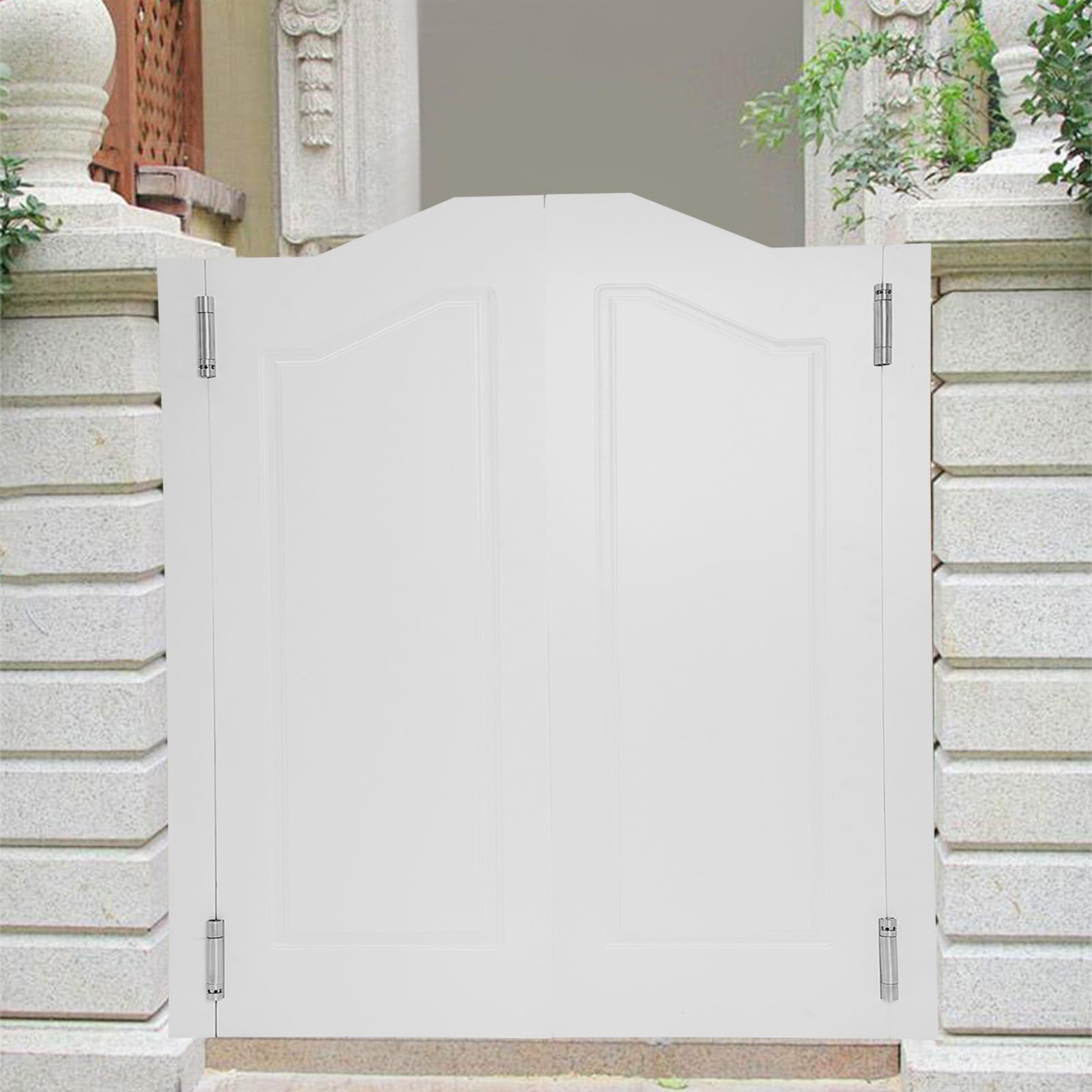 Porta basculante, porta a battente, porta del salone con cerniere in acciaio inox e chiusura automatica, angolo di rotazione di 180°, porte in legno per cucina, bar, caffetteria (81 × 106,5 × 3,5 cm)