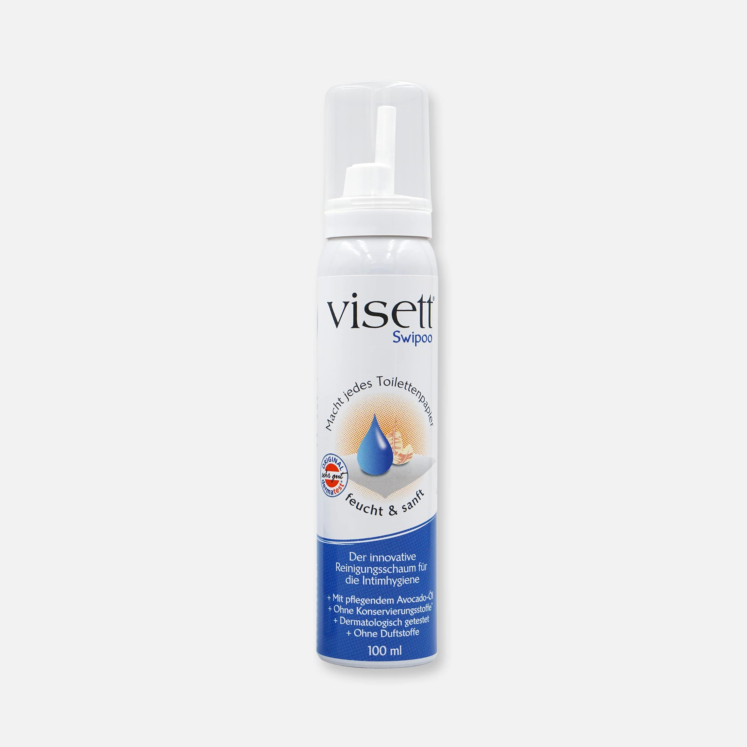 Swipoo cleansing foam for intimate hygiene, moist toilet paper