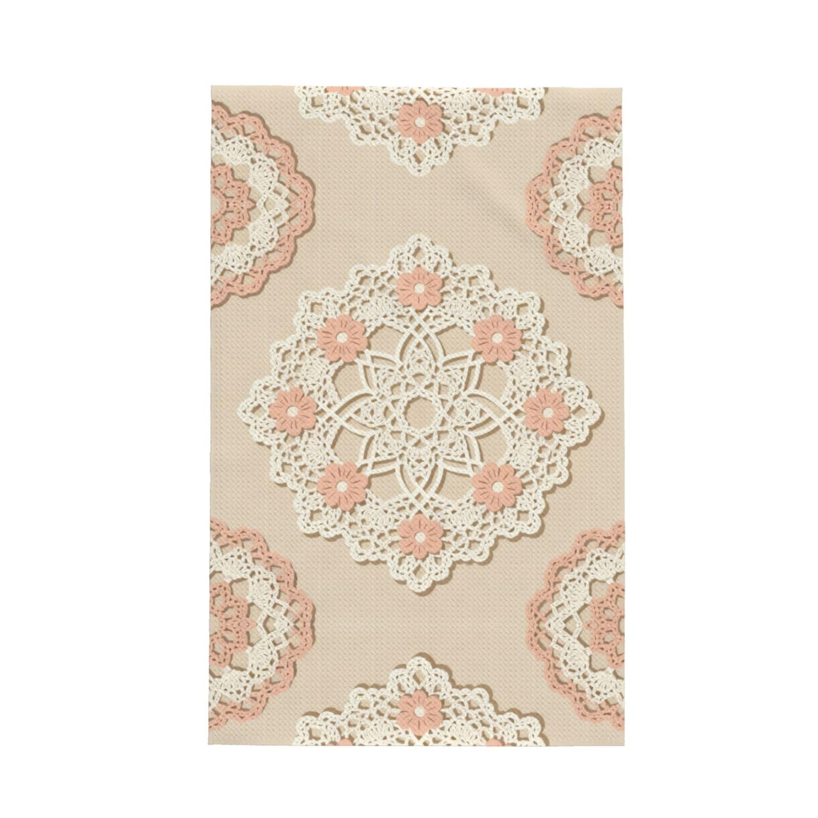 SXZVVBN lace pattern Super Absorbent Microfibre Waffle Towels Fast Drying Dish Cloths Home Cafe Barista