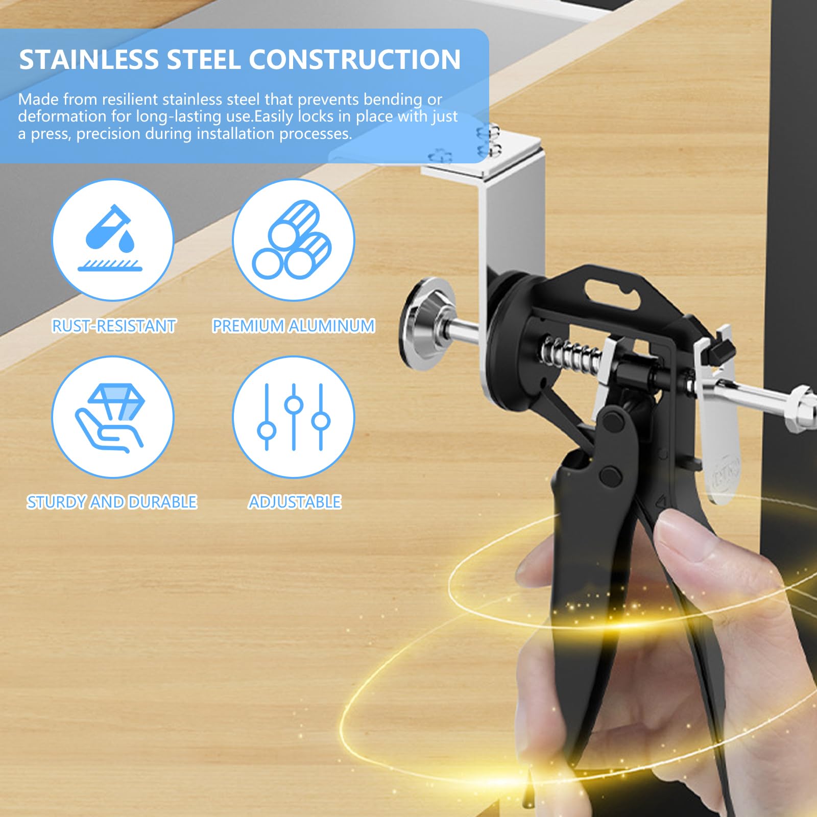Abrazadera Rápida Para Cajón, 2PCS Abrazaderas De Instalación Frontal De Cajón Clips De Fijación De Acero Inoxidable Clips De Fijación De Abrazadera De Doble Capa En Forma De L Para Muebles