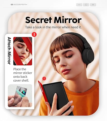 Miniatura 511 de GOOSPERY Parachoques magnético para puerta compatible con Galaxy S23, tarjetero tipo cartera, cierre automático, protección de doble capa resistente