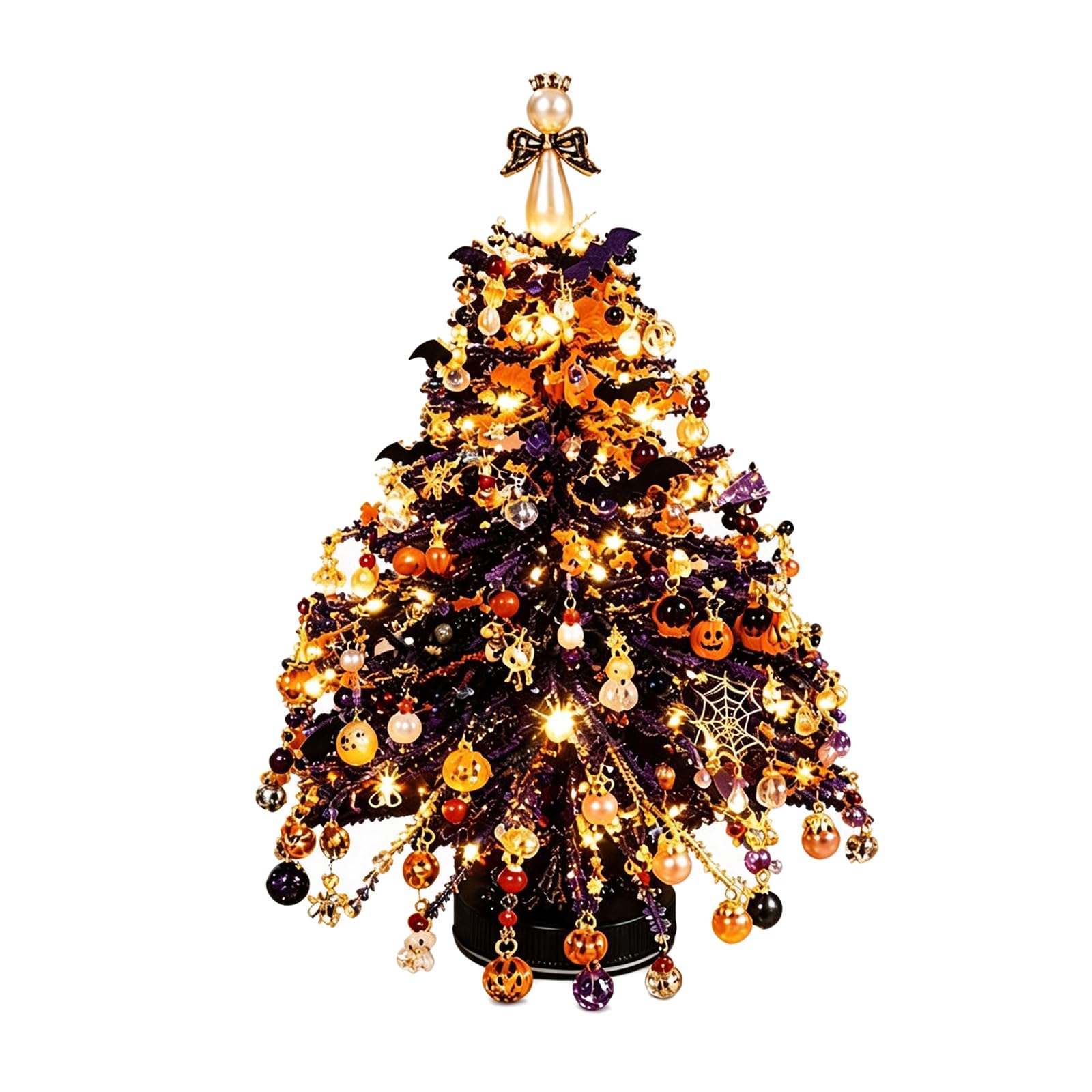 DIY Beaded Christmas Tree Kit,with Colorful Beads 3D Crystal Bead Art Craft — image 1