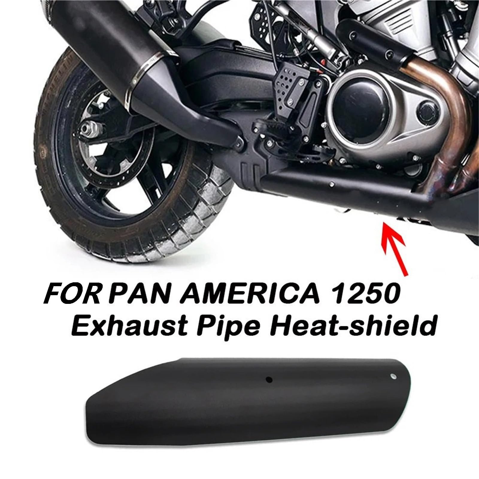 Osłona termiczna Akcesoria do osłony termicznej rury wydechowej Osłona termiczna tłumika pasująca do motocykla HARLEY PA 1250 2021-2024 wydechu motocykla