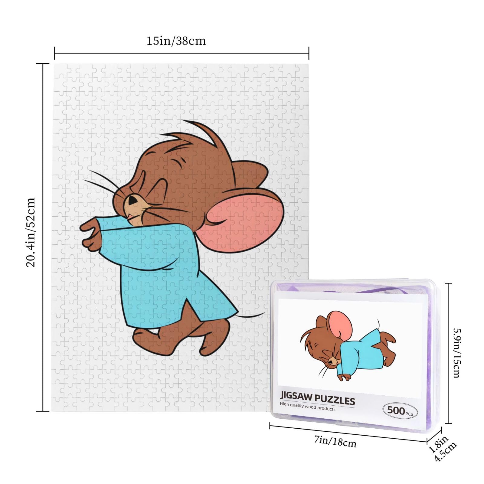 Amazon.co.jp: ジグソーパズル トムとジェリー 500ピース 木製パズル