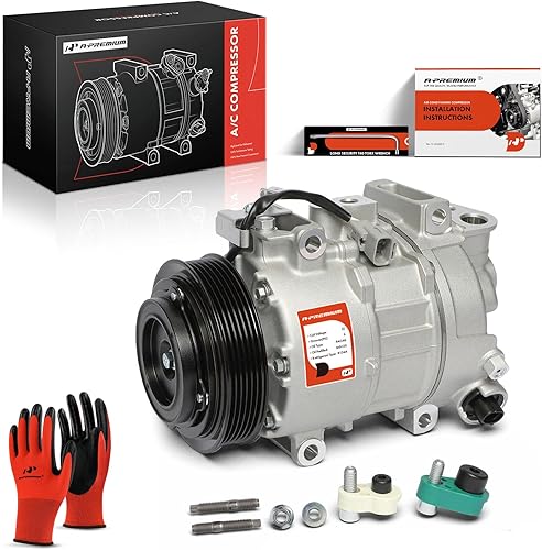 A-Premium Compresor de Aire Acondicionado AC con Embrague Compatible con Ram 1500 3.6L 2014-2018, 1500 Classic 3.6L 2019-2022