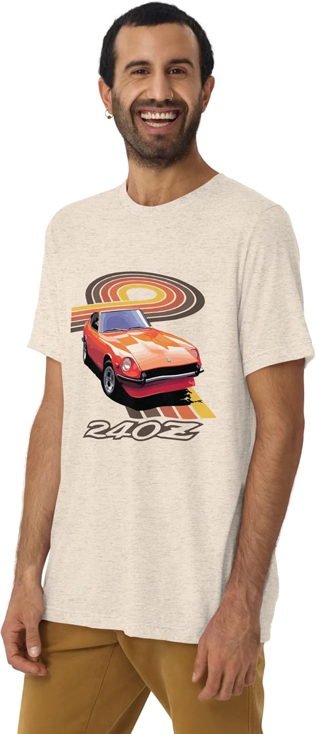 Retro 1970s Datsun 240z Vintage JDM Japanese Car Graphic T-Shirt | JDM Car Enthusiast Gift