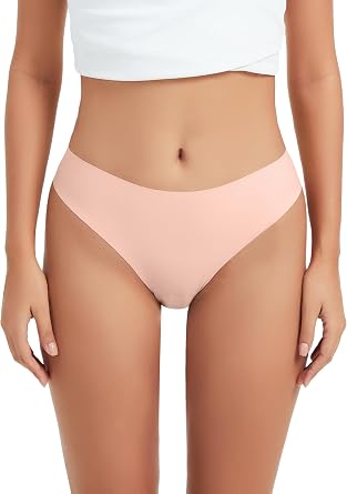 OVRUNS Camel Toe Underwear Thong for Women Cameltoe Proof Concealer Thongs No Show Panties Seamless Workout Underwear