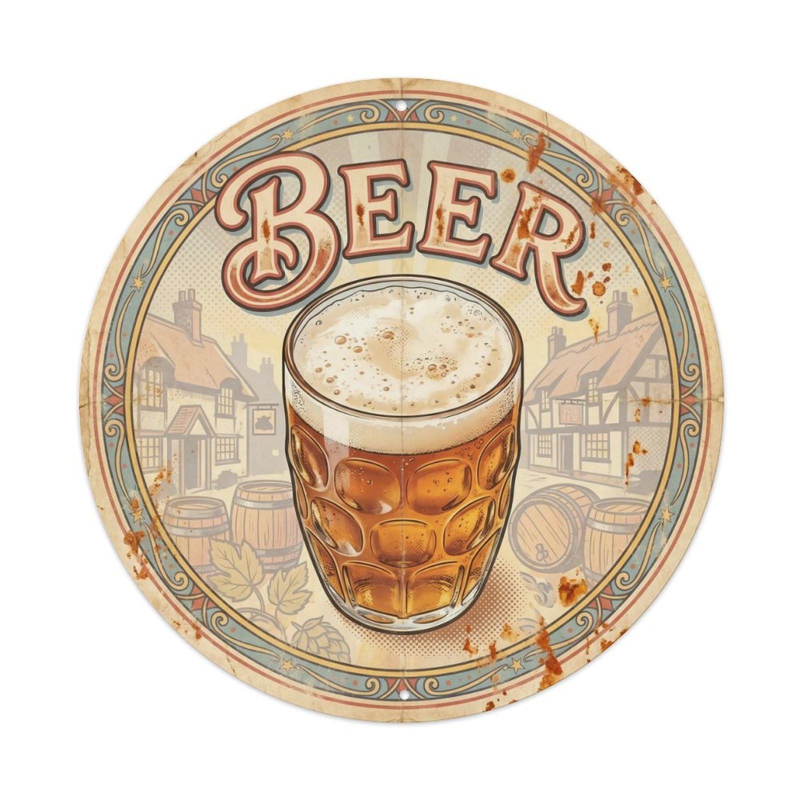 Pub Brewery British Craft Beer Beverage Retro Diner Metal Tin Sign