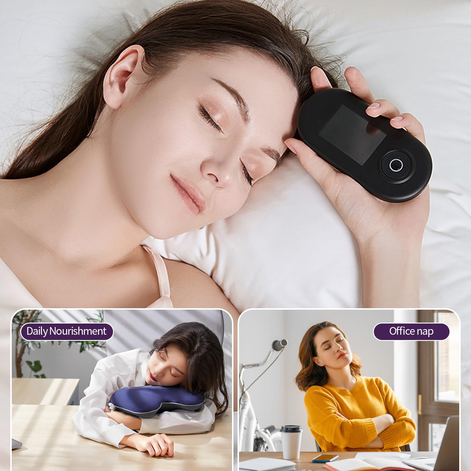 Dispositivo avanzado de ayuda para dormir, dispositivo de estimulación del nervio vago con clips para las orejas, dispositivo de ayuda para dormir, CES reduce la ansiedad, dispositivo de ayuda para