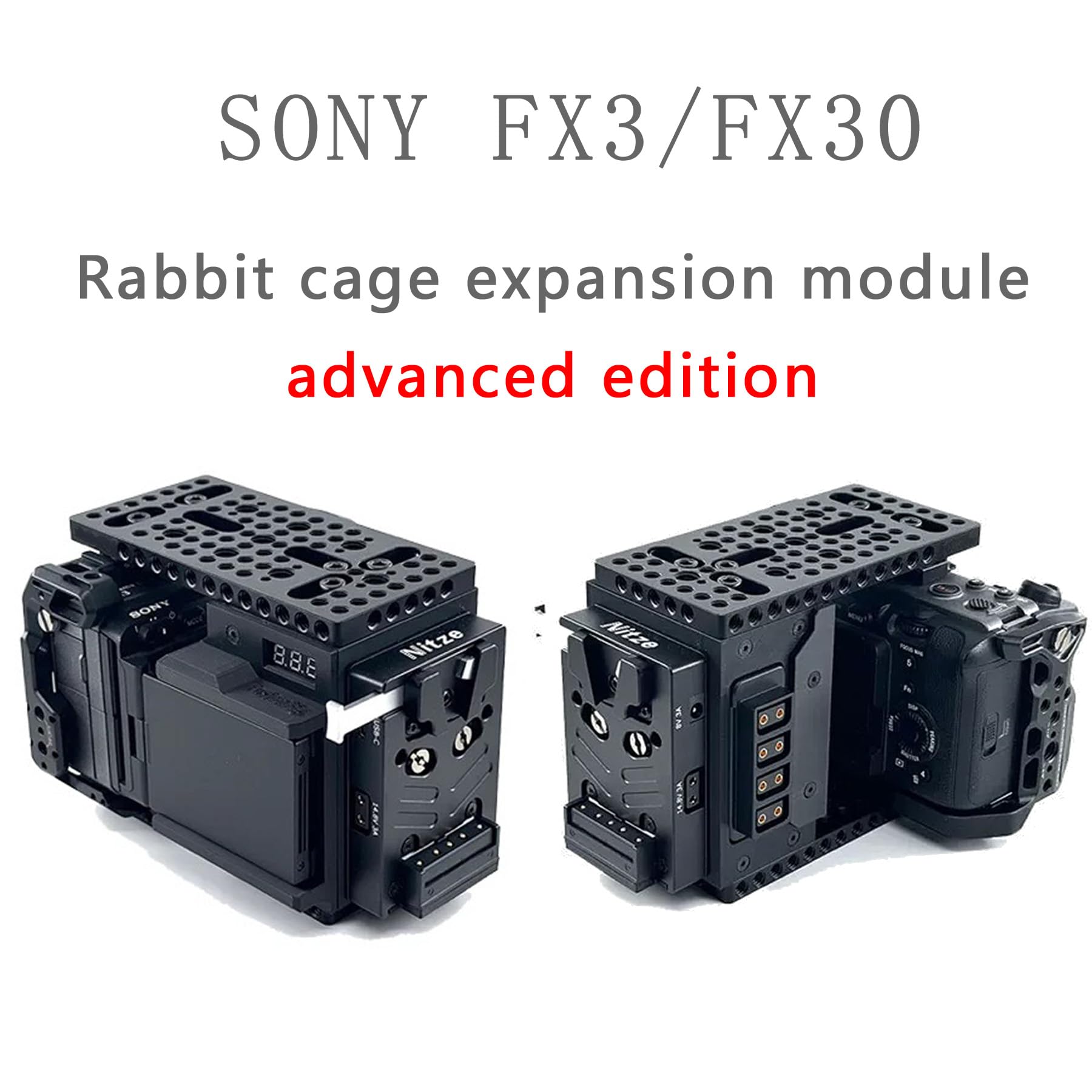 FX3/FX30 Camera Rabbit Cage Expansion Module Accessories Cineback