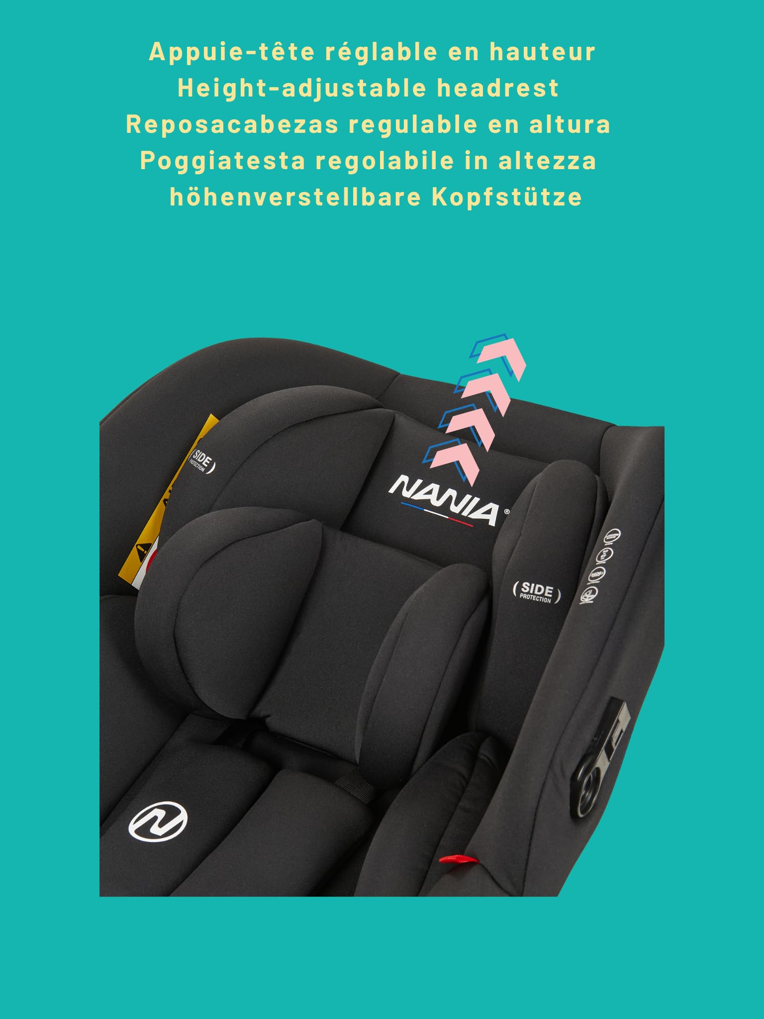 Nania Myla Passeggino combinato 2 in 1 compatto leggero 0-4 anni max 22 kg seggiolino auto Rimini 40-87 cm 0-13 kg protezione laterale comfort