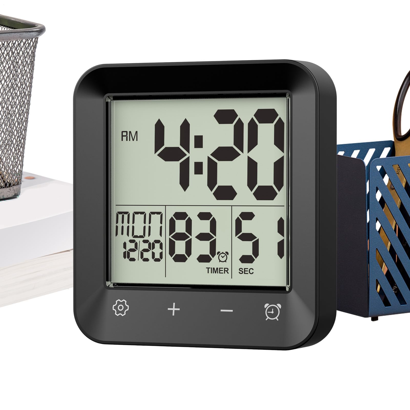 Compte à rebours douche étanche LCD minuterie murale pour exercice et bureau