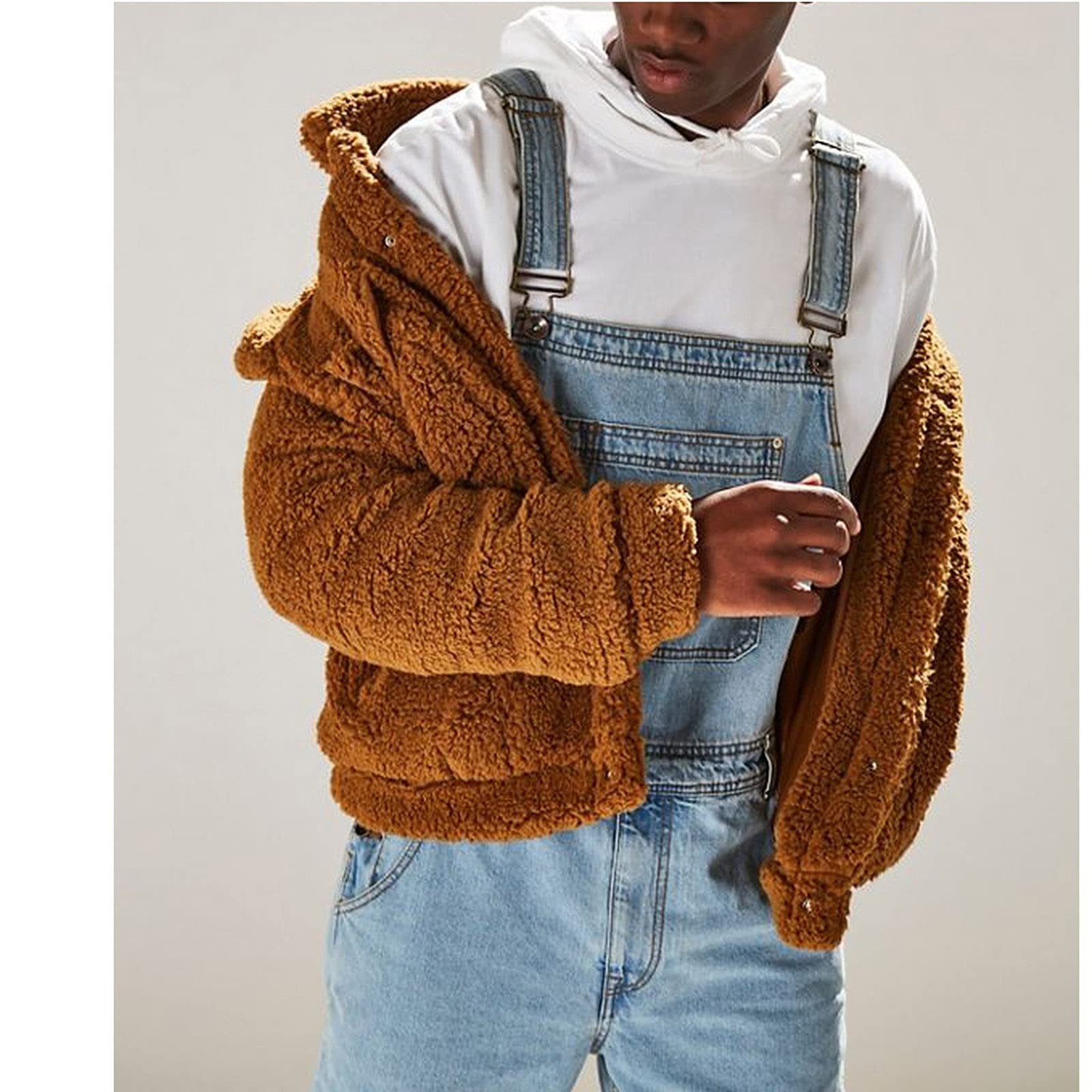 Peto con Peto y Tirantes para Hombre Stonewash Monos clásicos Ropa de Trabajo Estudiante S - 3XL
