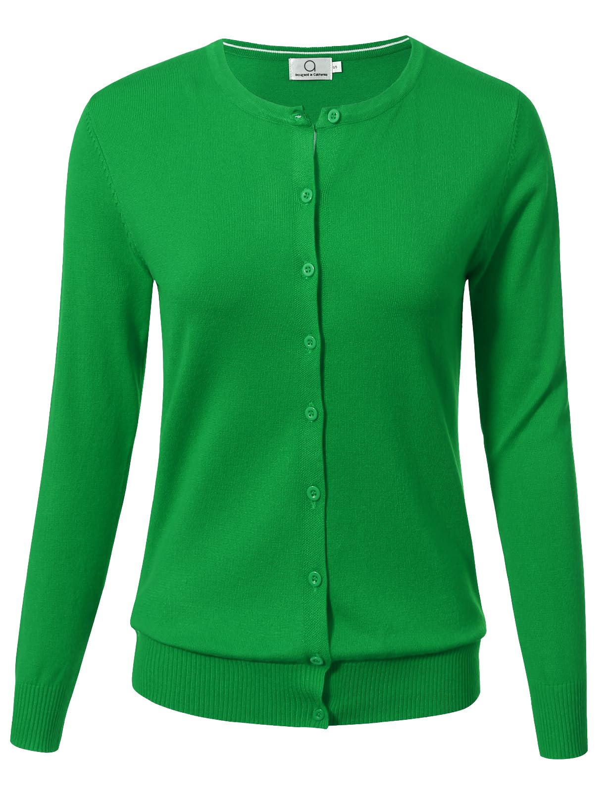 Allsense Women's Long-Sleeve Crewneck Cardigan