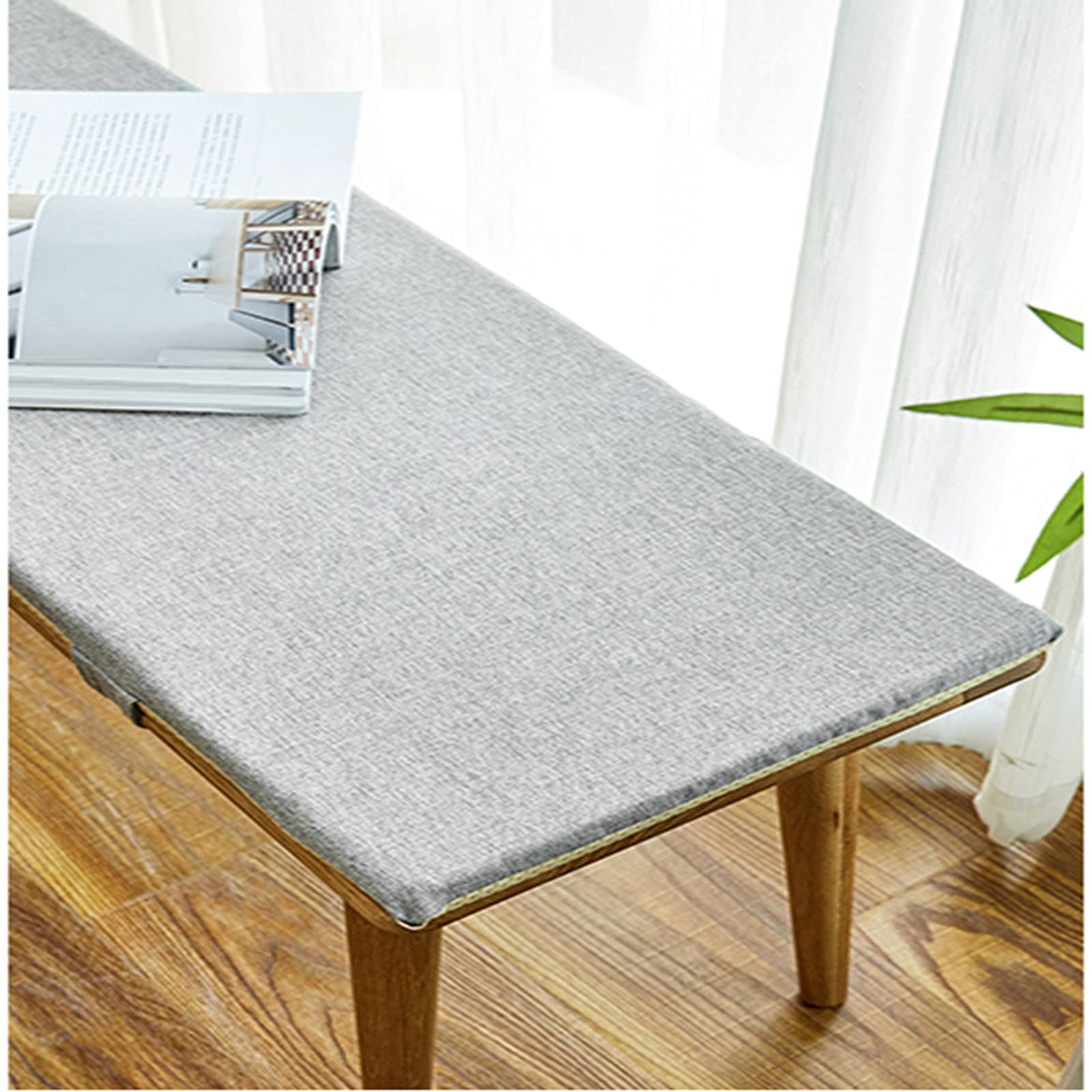 100/120 cm prostokątna gąbka poduszka na ławkę miękka antypoślizgowa podkładka do siedzenia do ogrodu meble patio ciemny kasztanowy 30 x 90 x 5 cm