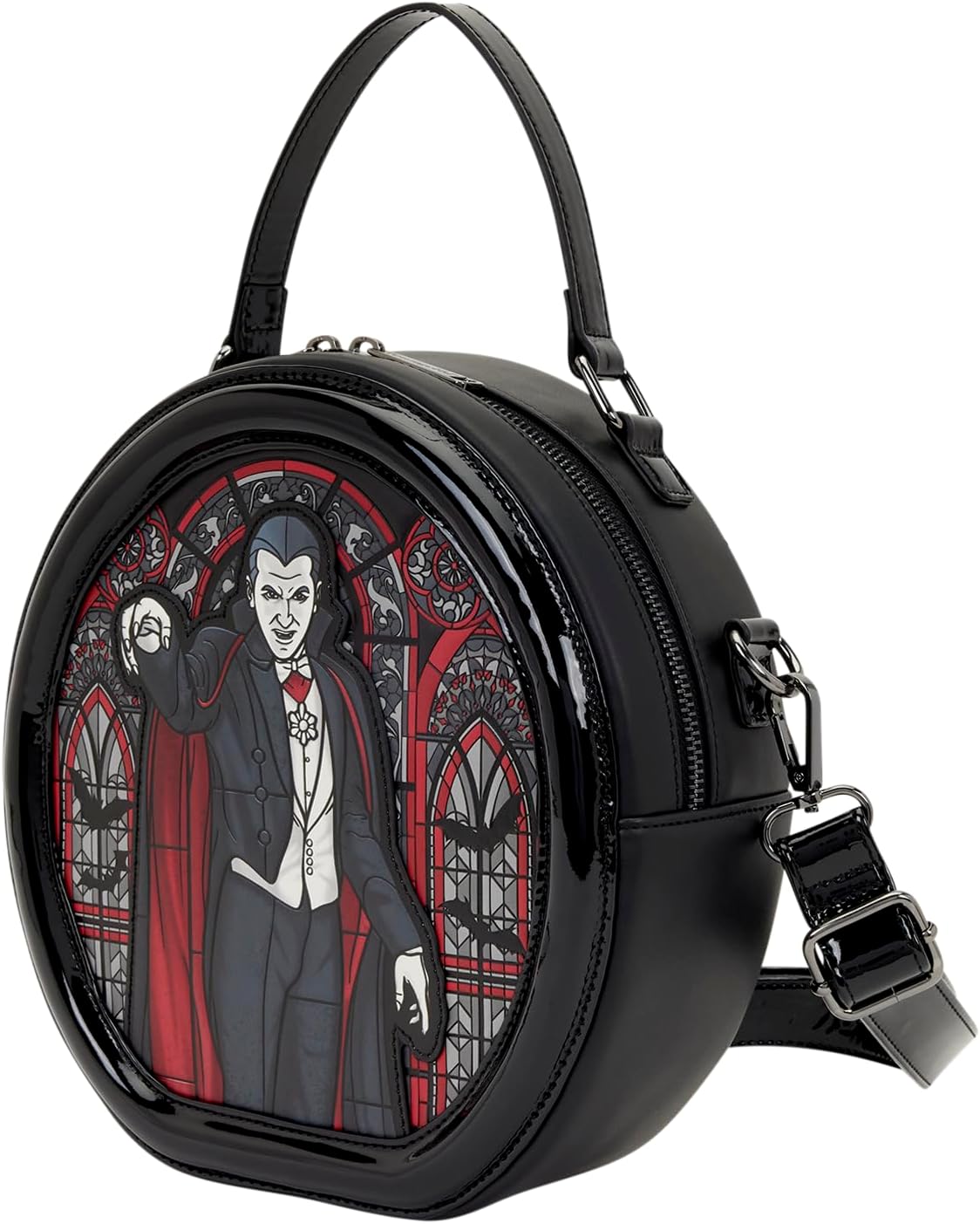 Loungefly Universal Monsters: Dracula & Frankenstein - Crossbody Bag with Adjustable Strap - Collectible Bags