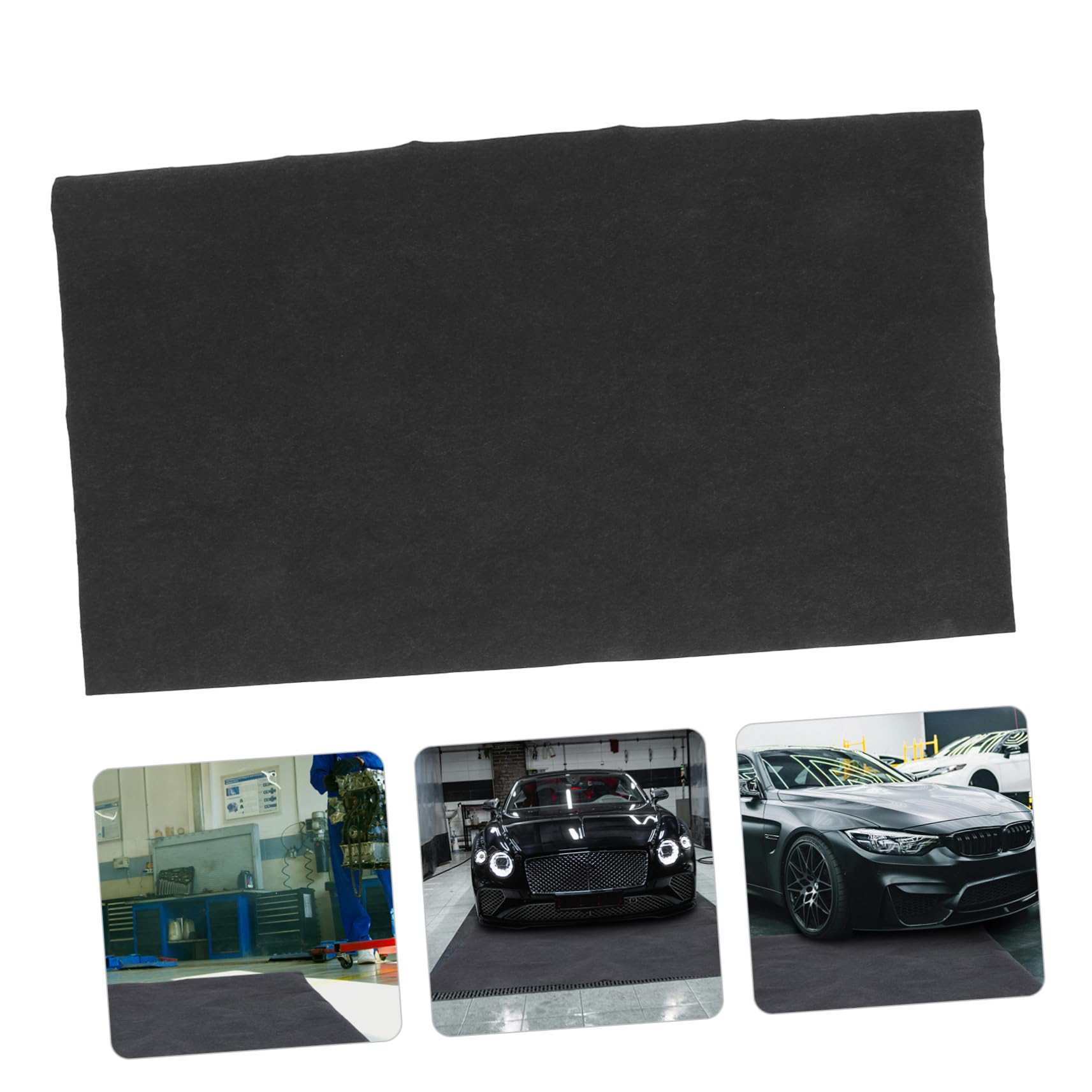 jojofuny Ölauffangmatte und Garage Wasserabsorbierende Filzmatte für rutschfest Schwarz für Garagenboden für Werkstatt Gartenhaus