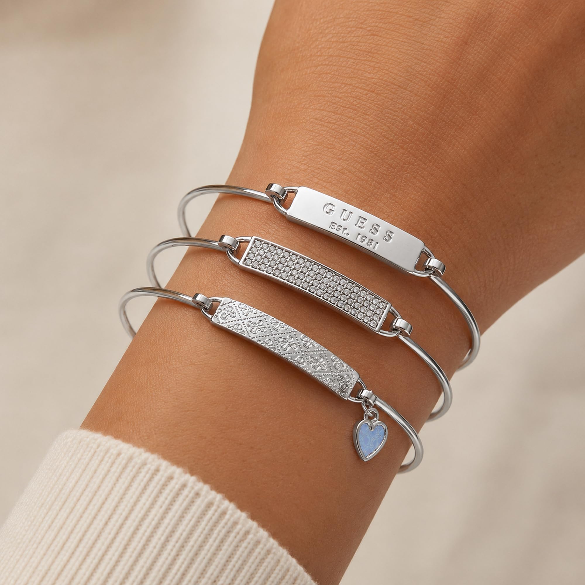 Guess - Bracciale Rigido a 3 Pezzi