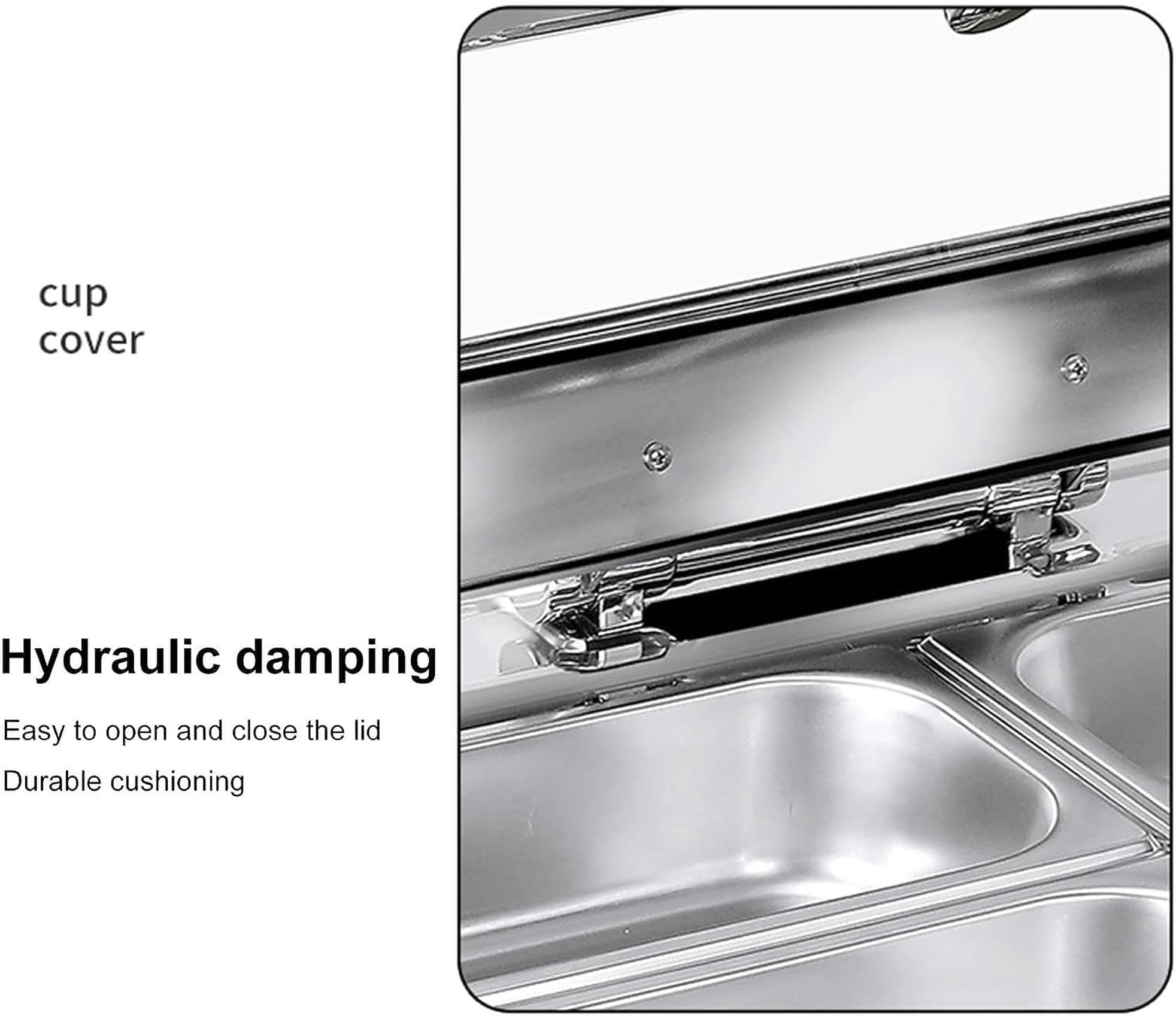 Calentador De Alimentos De 9 litros para Buffet De Fiestas, Calentador Eléctrico con Control De Temperatura, Plato De Acero Inoxidable para Fiestas, Equipo De Buffet para,