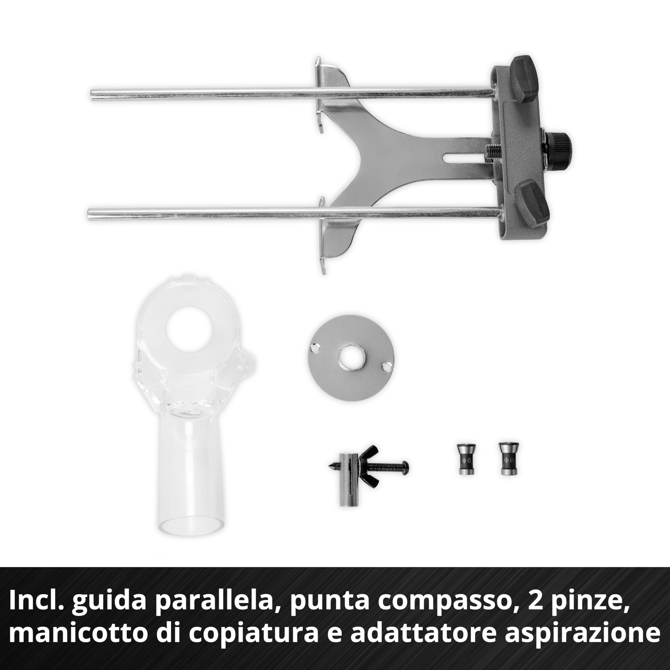 Fresatrice verticale Professional TP-RO 18/55 Li BL - Solo Power X-Change (18 V, batterie ioni di litio, alt. di sollev. 55 mm, Brushless, incl. guida parallela, senza batteria e senza caricabatteria)