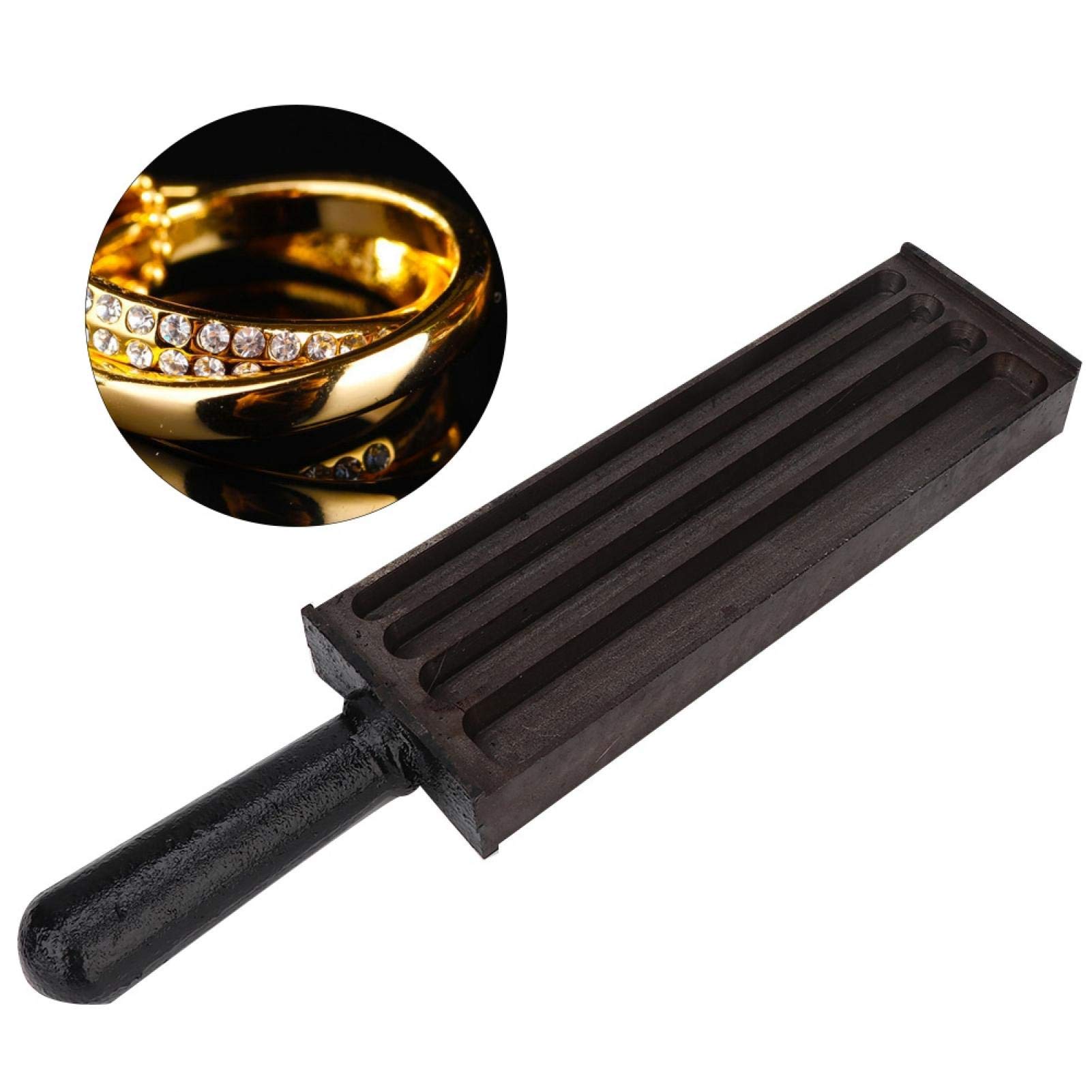 Stampo A Croce In Grafite Zerodeko - Per Fusione Metalli Come Oro E Argento, Lingottiera Per Gioielli - Foto 3