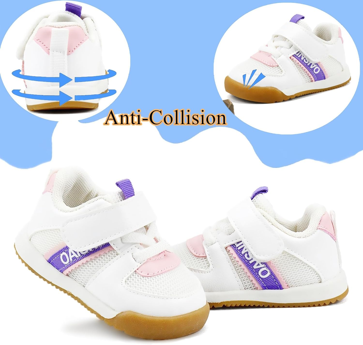 Baby Boy Girl Shoes Toddler Lightweight Sneakers Non Slip Infant First Walking Shoes Trainers 6 12 18 24 Months