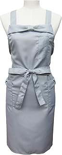 かわいい おしゃれ 女性用 リボン エプロン グレー TO187