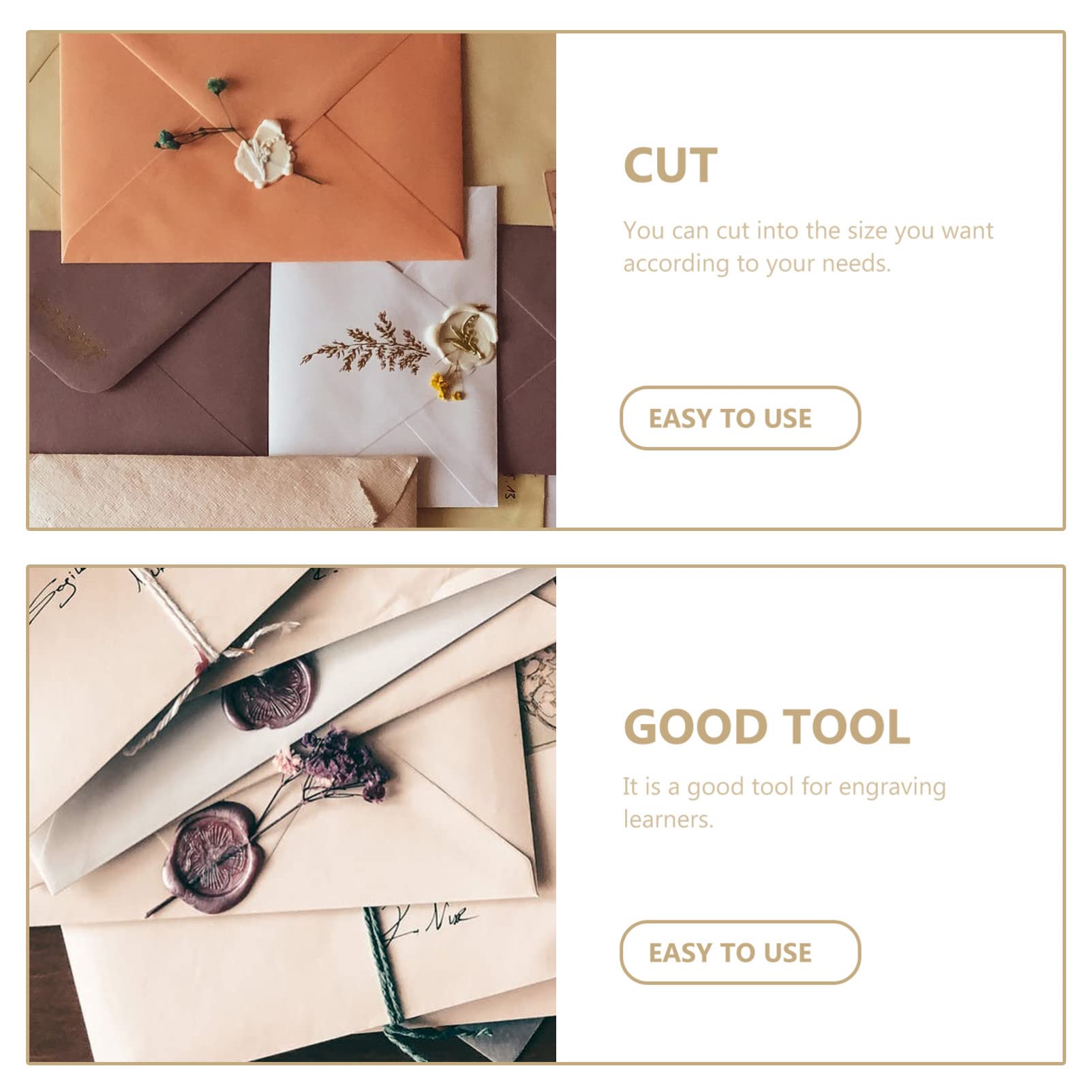 ERINGOGO 4pcs Rubber Stamp Crafts Carving Material Stamp Blocks Craving Accessories Carving Blocks X Rubber Stamp Accessories Hand Carved Rubber Bricks White