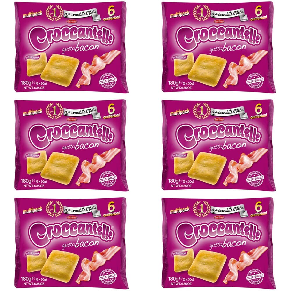 6x Croccantelle Gusto Bacon Speck multipack 210 g aus italien