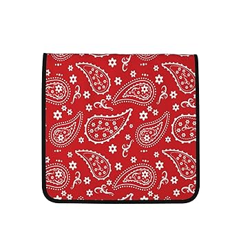 ペイズリー柄 タオルセット バス用 赤と青　ハワイで購入 ペイズリー柄 タオルセット バス用 赤と青 ハワイで購入