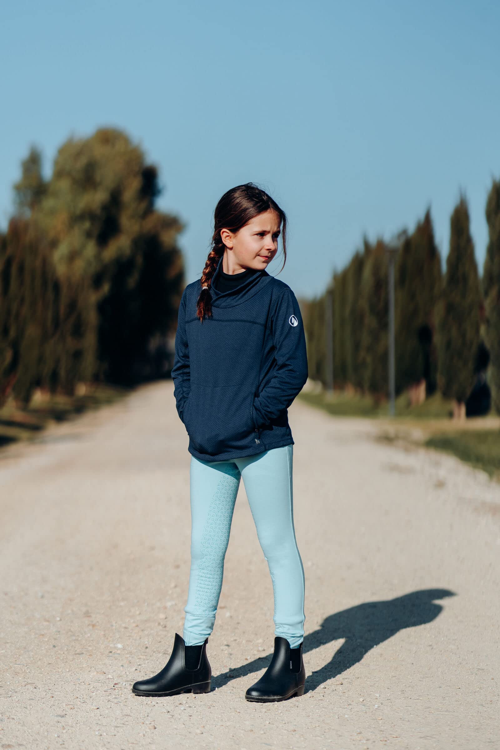 HORZE Bonn Kids Rubber Paddock Boots - Black - 2